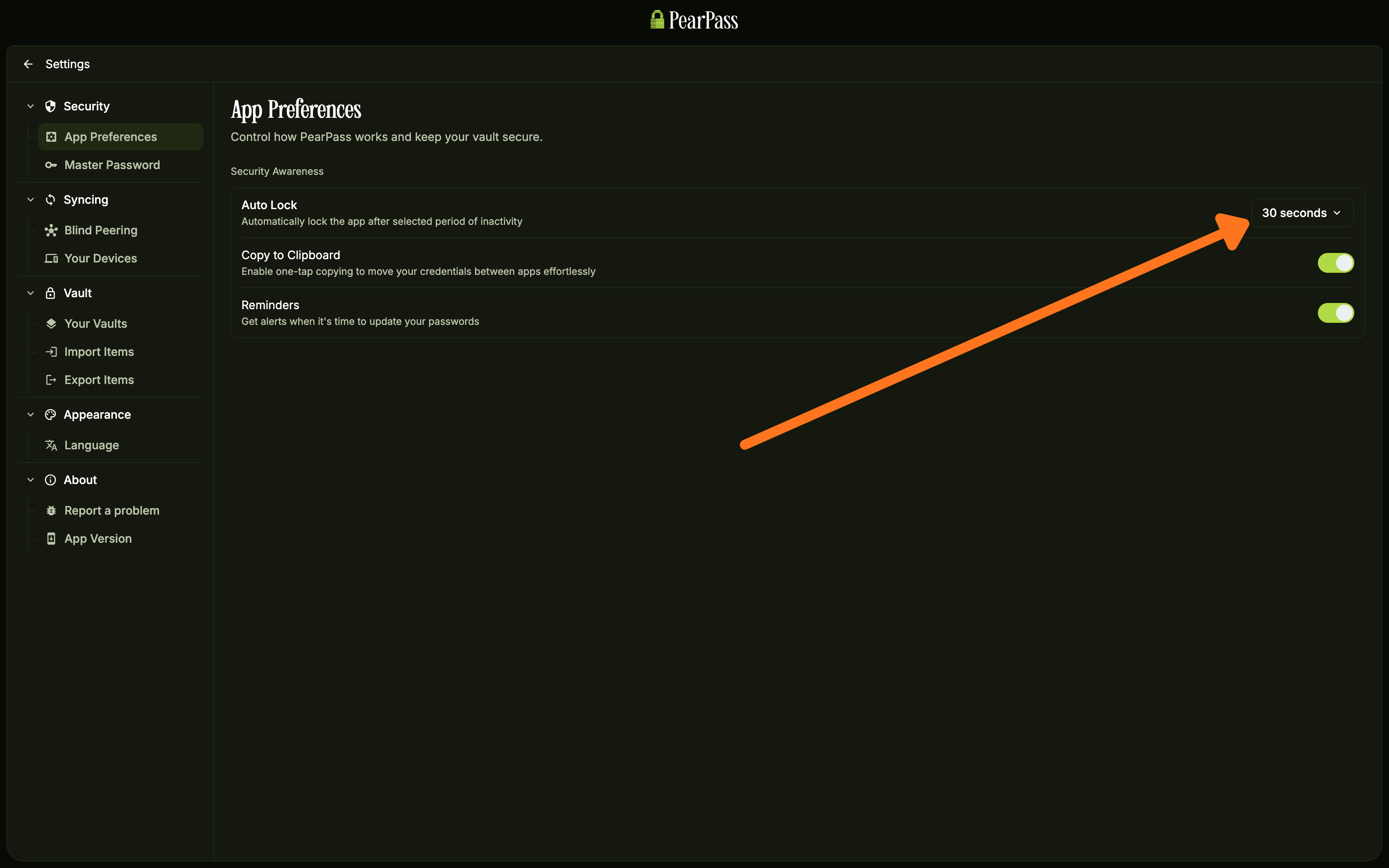 Auto Lock dropdown on desktop