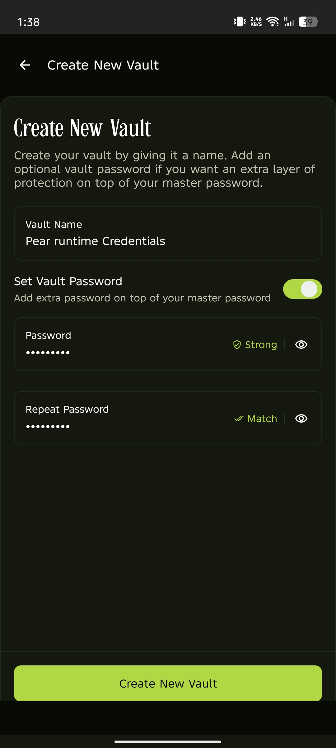 Mobile vault details
